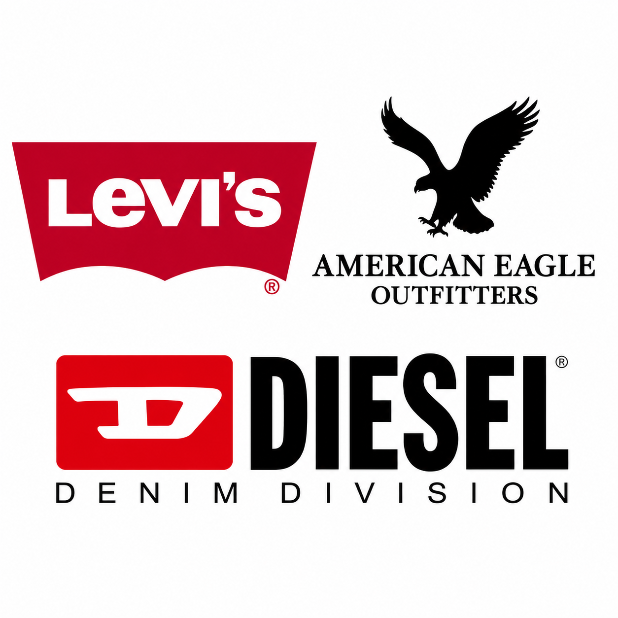 American Eagle, Diesel, Levi's